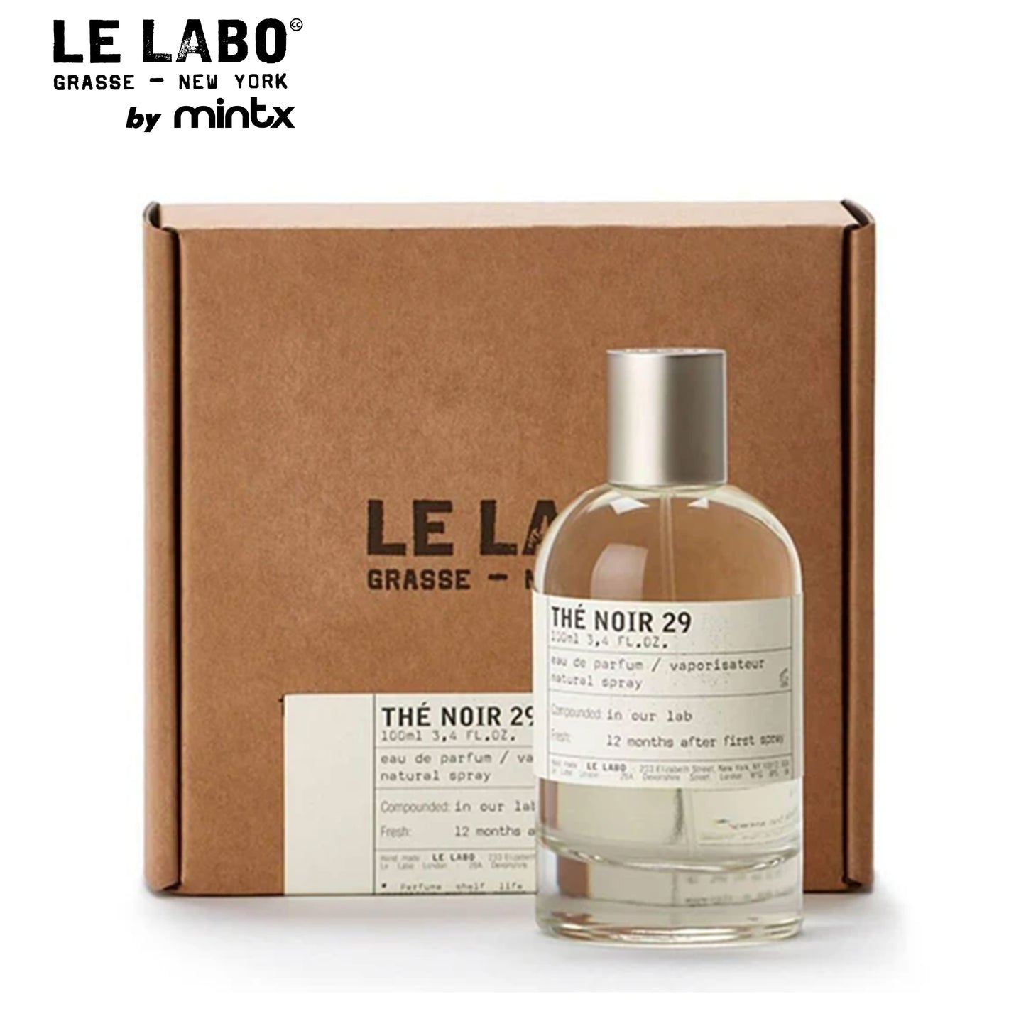 Le Labo Thé Noir 29 Eau de Parfum (EDP) 100ml – Bold Tea & Fig Niche Perfume | Unisex | 100% Authentic Long-Lasting, Layered Scent